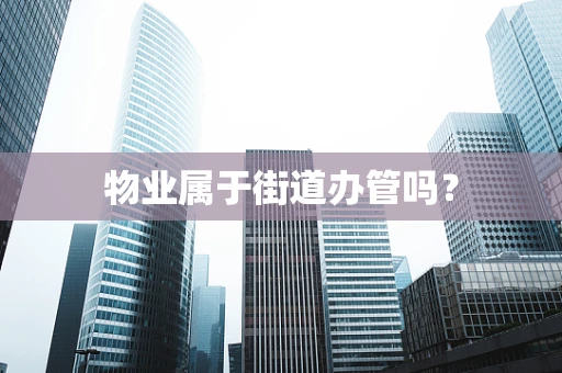 物业属于街道办管吗？