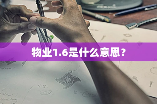 物业1.6是什么意思？