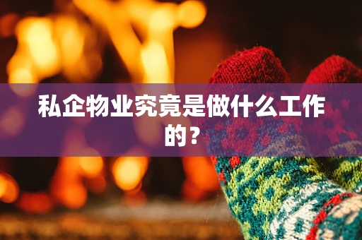 私企物业究竟是做什么工作的？