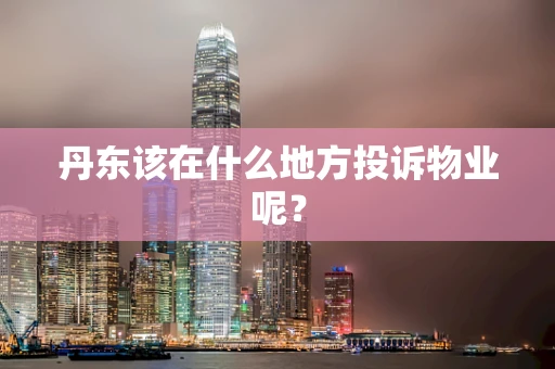 丹东该在什么地方投诉物业呢？