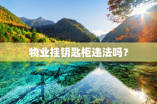 物业挂钥匙柜违法吗？