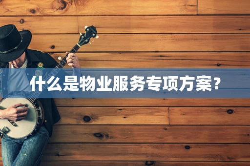什么是物业服务专项方案？