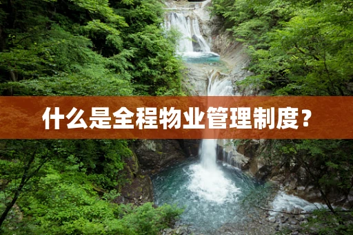 什么是全程物业管理制度？