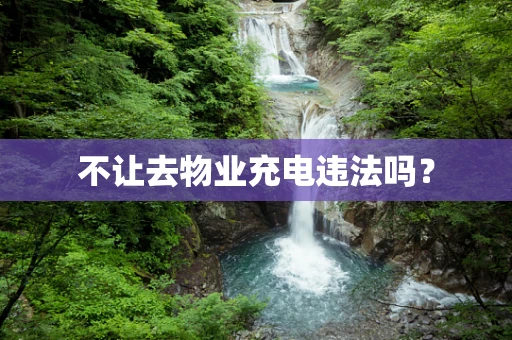 不让去物业充电违法吗？