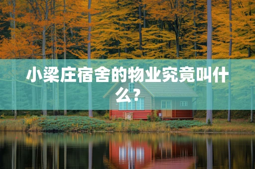 小梁庄宿舍的物业究竟叫什么？