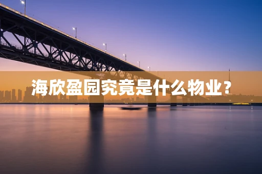 海欣盈园究竟是什么物业？