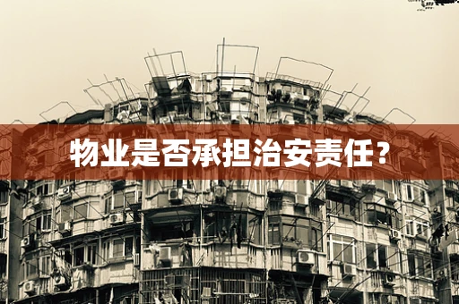 物业是否承担治安责任？