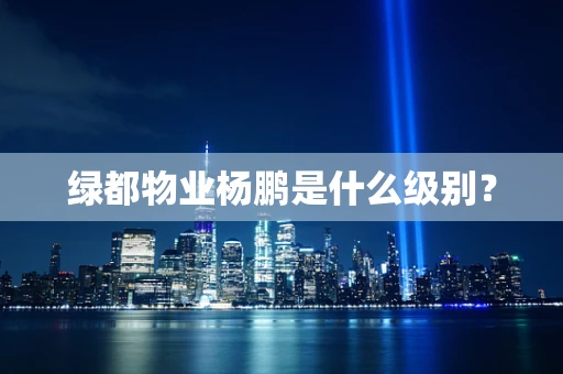 绿都物业杨鹏是什么级别？
