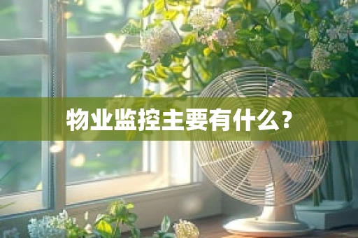 物业监控主要有什么？