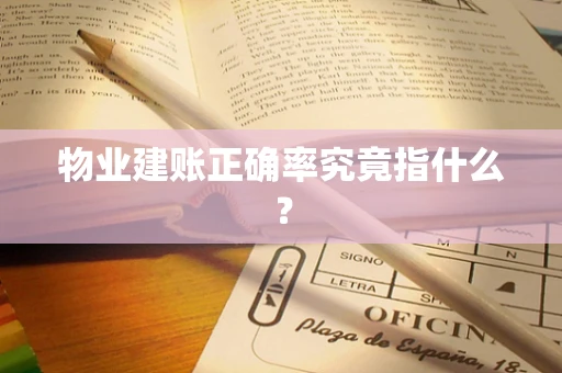 物业建账正确率究竟指什么？