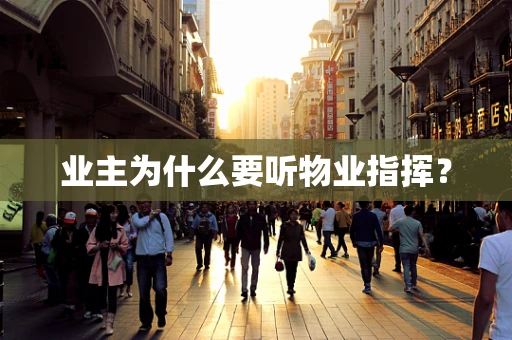 业主为什么要听物业指挥？
