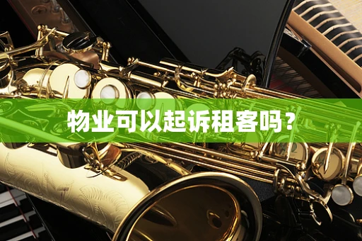 物业可以起诉租客吗？