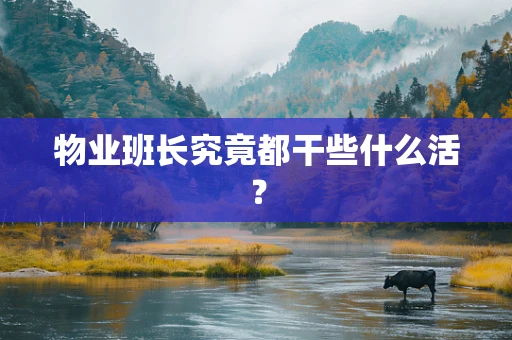 物业班长究竟都干些什么活？