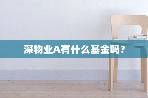 深物业A有什么基金吗？