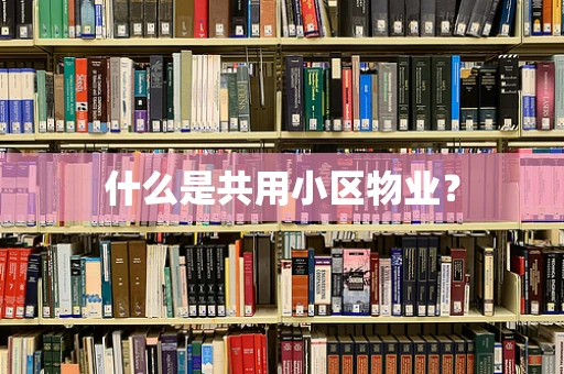 什么是共用小区物业？