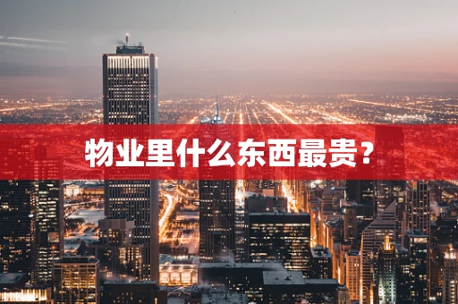 物业里什么东西最贵？