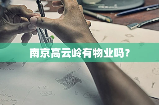 南京高云岭有物业吗？