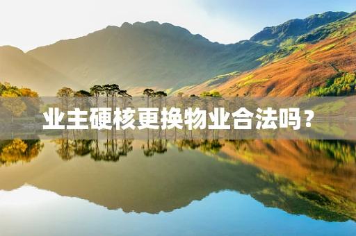 业主硬核更换物业合法吗？