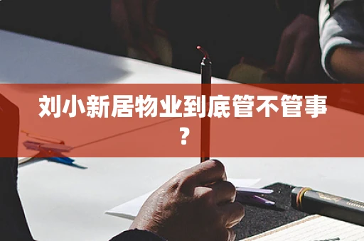 刘小新居物业到底管不管事？