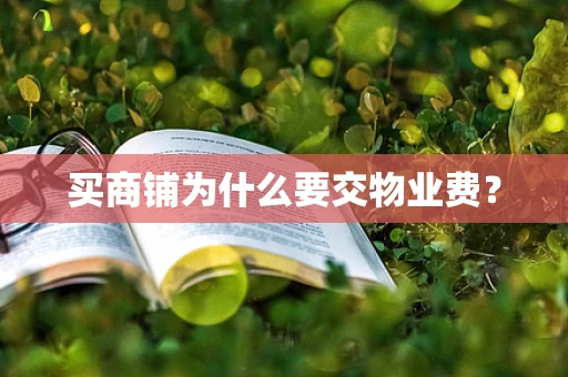买商铺为什么要交物业费？
